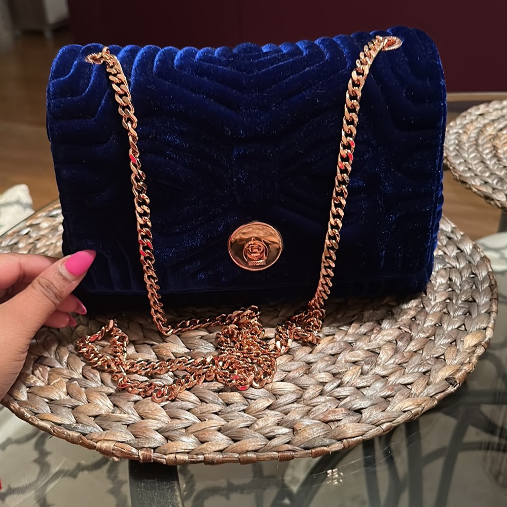 Ted Baker Rachila Quilted Velvet Crossbody bag